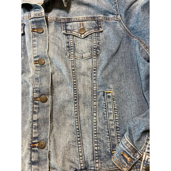 Old Navy Denim Jean Jacket Classic Blue Wash Button-Down Size XXL - Picture 2 of 4